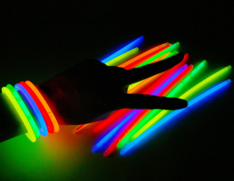 Knicklichter Leuchstäbe Glowsticks Neonstab Armreifen 5 Farben Party Neon