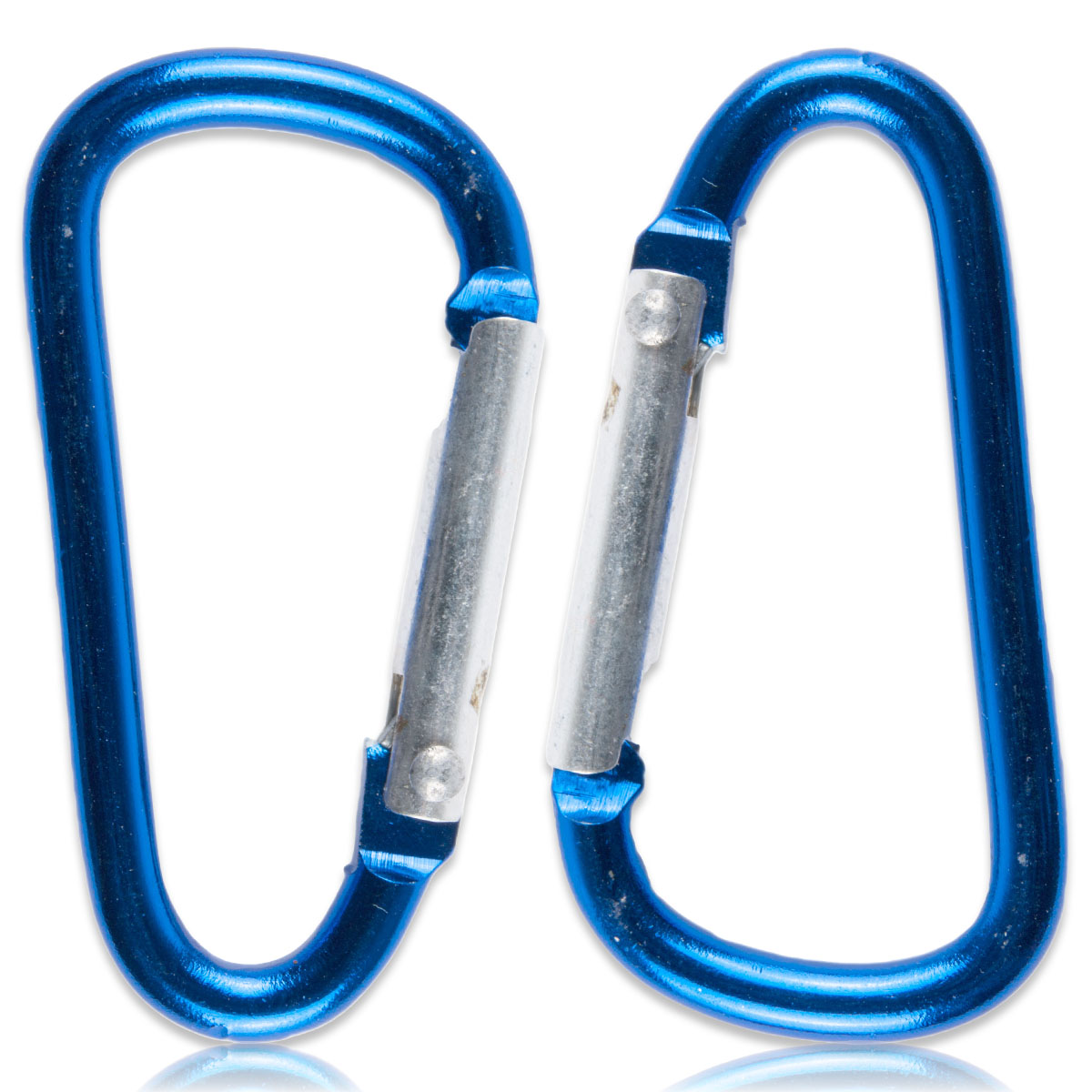 Karabinerhaken D-Form Schlüsselanhänger Schnapphaken Karabiner Haken Camping Alu