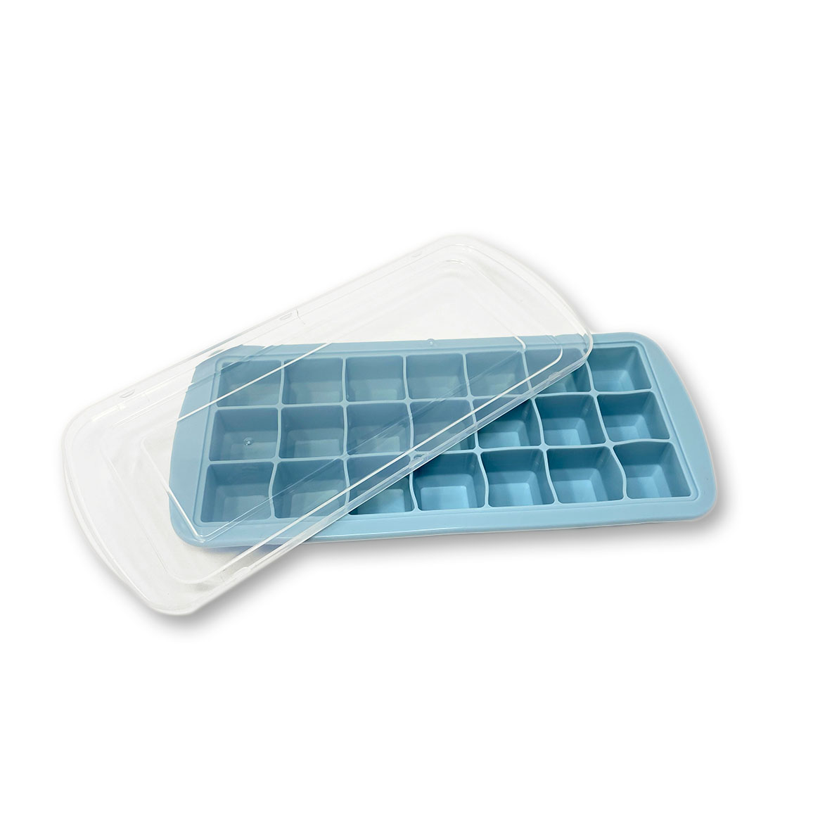 4x XXL Silikon Eiswürfelform mit Deckel Jumbo Eiswürfel Quadrat Riesenwürfel