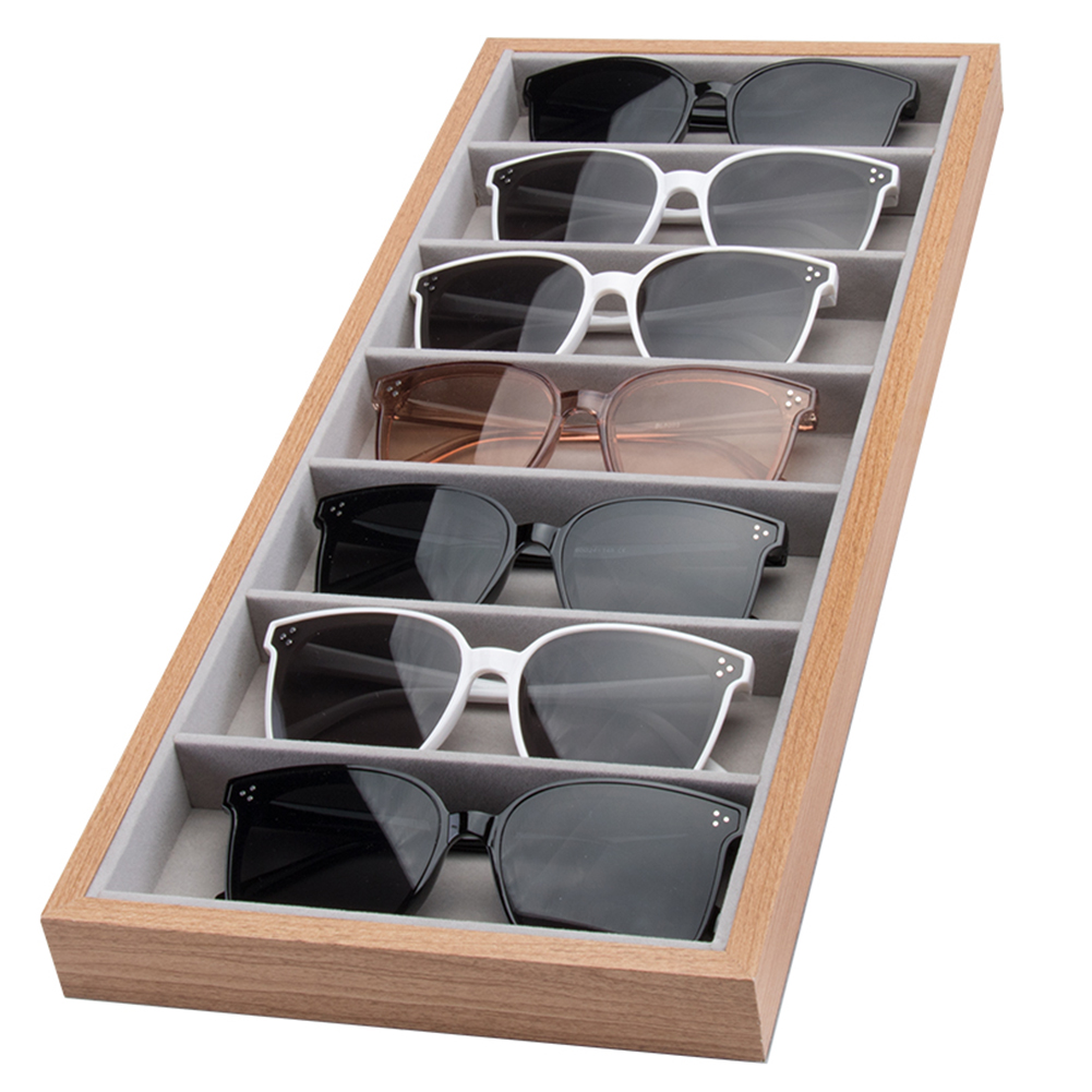 Holz Vorlagebrett für 7 Brillen