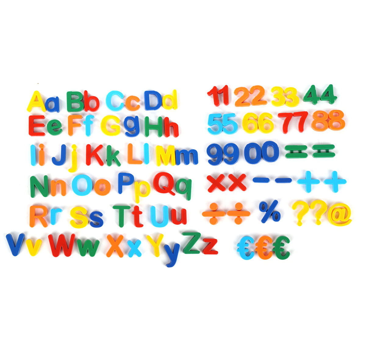 Magnet Buchstaben Zahlen Symbole ABC Alphabet Kinder Magnettafel Lernspielzeug  Set (große und kleine Buchstaben + Zahlen und Symbole)