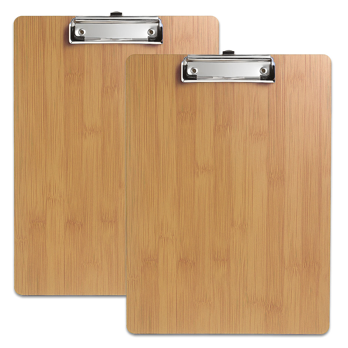 10x A4 Klemmbretter 2,5mm Holzfaserplatte Bambus Schreibunterlage Schreibbrett